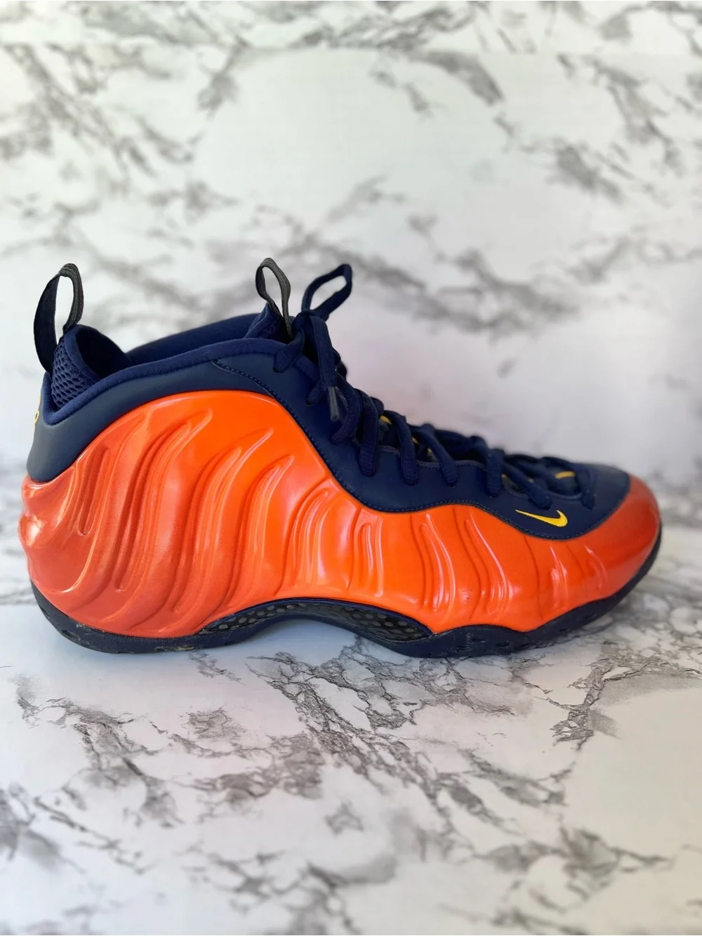 Nike Air Foamposite One Blue Void Rugged Orange Men’s Basketball Sneaker 13